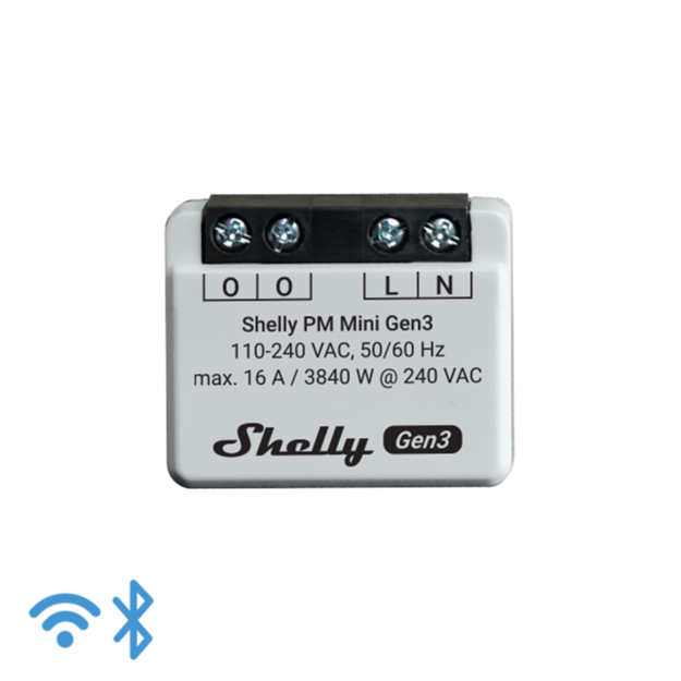 SHELLY PM Mini Gen3 PM Modul měření spotřeby SHELLY PM Mini Gen3 PM Modul měření spotřeby